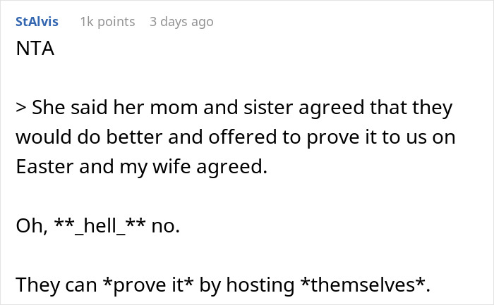 Husband Is Fed Up With Hosting Holidays For Wife's Fam, Ends Up Leaving Her Alone For Easter