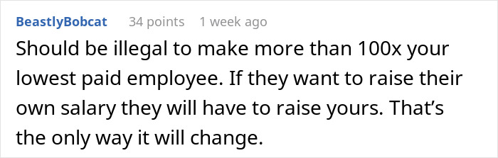 Worker Refuses To Take The CEO Making More Than All Workers Combined