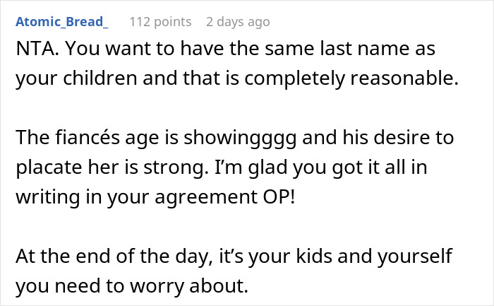 Woman Refuses To Share Last Name With Fiancé’s ‘Intimidating’ Ex, Demands She Change It Woman Refuses To Share Last Name With Fiancé’s ‘Intimidating’ Ex, Demands She Change It