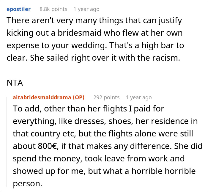 Internet Applauds Bride For Kicking Bridesmaid Off Her Destination Wedding The Day Before The Event Internet Applauds Bride For Kicking Bridesmaid Off Her Destination Wedding The Day Before The Event