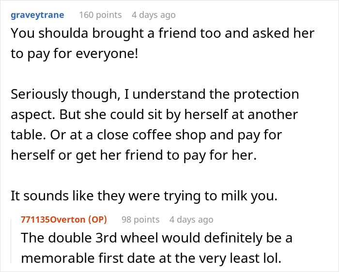Man Roasts Date After She Brings Her Friend Along Expecting Him To Pay Man Roasts Date After She Brings Her Friend Along Expecting Him To Pay