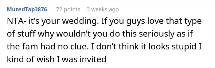 Nerdy Couple Wants A Fantasy Wedding, Guests Say They're Uncomfortable With The Theme Nerdy Couple Wants A Fantasy Wedding, Guests Say They're Uncomfortable With The Theme
