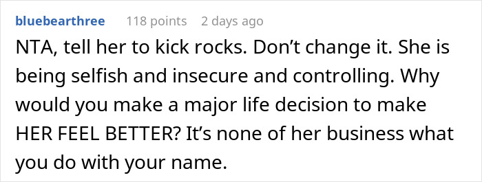 Woman Refuses To Share Last Name With Fiancé’s ‘Intimidating’ Ex, Demands She Change It Woman Refuses To Share Last Name With Fiancé’s ‘Intimidating’ Ex, Demands She Change It