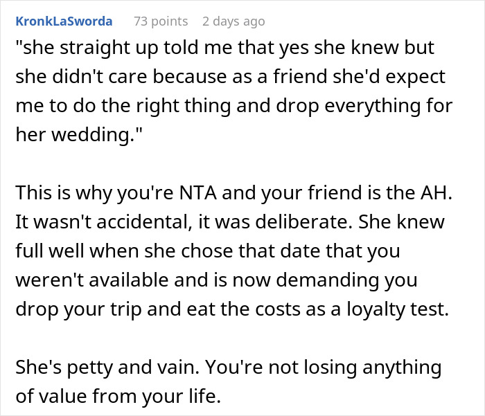 "AITA For Choosing A Concert Over My Best Friend's Wedding?" "AITA For Choosing A Concert Over My Best Friend's Wedding?"