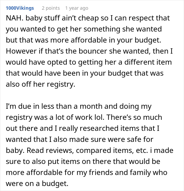 Person Gets A Different Gift For A Pregnant Friend Than On Registry, Ends Up Having To Cancel It Person Gets A Different Gift For A Pregnant Friend Than On Registry, Ends Up Having To Cancel It