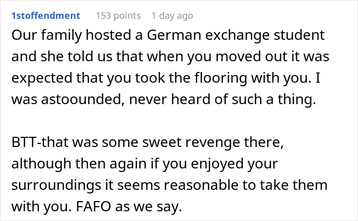 Woman Refuses To Buy Previous Tenant's Stuff, Hoping She'll Leave It Anyway, Comes To Regret It Woman Refuses To Buy Previous Tenant's Stuff, Hoping She'll Leave It Anyway, Comes To Regret It