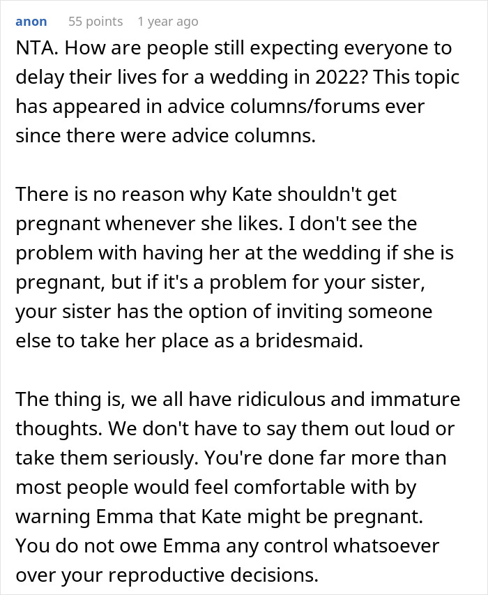 Bridezilla Demands That Brother’s Wife Not Be Pregnant During Her Wedding, Netizens Call Her Insane 