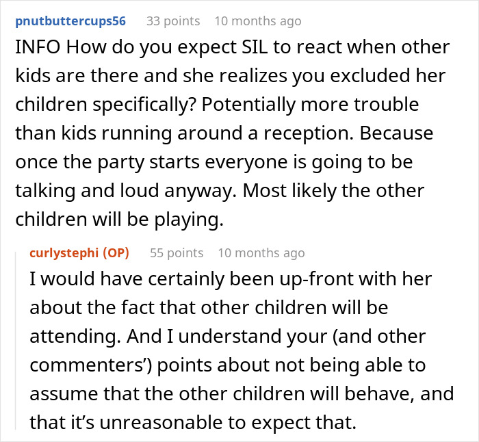 Bride Wants To Ban SIL’s Kids From Wedding But Not Other Kids, Asks If That’s Wrong