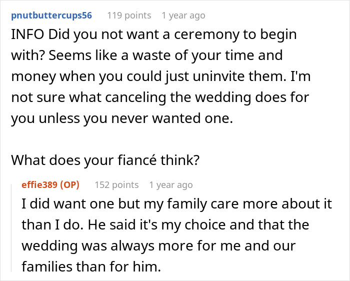 Bride's Family Bets Fiance Will End Marriage Because She Isn't Submissive, So She Cancels Wedding Bride's Family Bets Fiance Will End Marriage Because She Isn't Submissive, So She Cancels Wedding