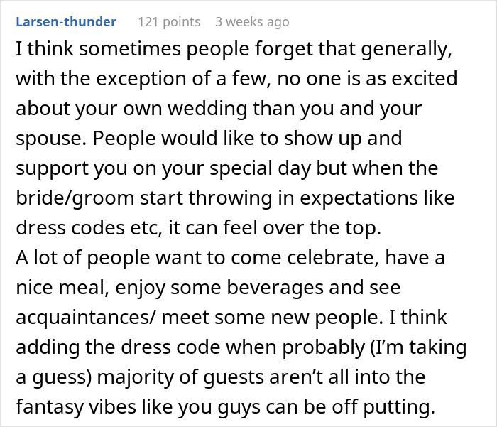Nerdy Couple Wants A Fantasy Wedding, Guests Say They're Uncomfortable With The Theme Nerdy Couple Wants A Fantasy Wedding, Guests Say They're Uncomfortable With The Theme