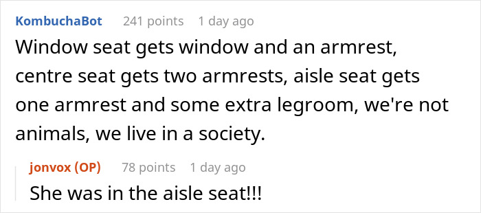 Woman Invades Personal Space On A Plane, Flier Comes Up With A Genius Plan To Get Back At Her Woman Invades Personal Space On A Plane, Flier Comes Up With A Genius Plan To Get Back At Her