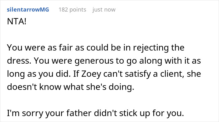 “[Am I The Jerk] For Not Wearing The Wedding Dress My Stepsister Handmade For Me?”