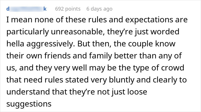 Entitled Couple Come Up With 15 Rules For Their Wedding Guests, People Online Are Gobsmacked Entitled Couple Come Up With 15 Rules For Their Wedding Guests, People Online Are Gobsmacked