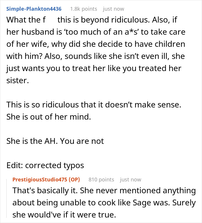 Chef Who Cooked And Cared For Wife While She Was Pregnant Is Shocked When SIL Demands Same Treatment