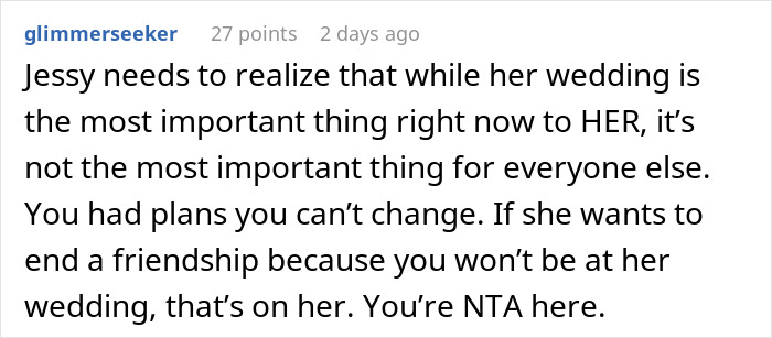 "AITA For Choosing A Concert Over My Best Friend's Wedding?" "AITA For Choosing A Concert Over My Best Friend's Wedding?"