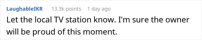 Comment discussing the firing of the best machinist due to a new boss's policy on tattoos. Comment discussing the firing of the best machinist due to a new boss's policy on tattoos.