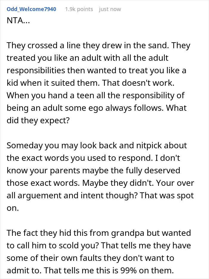 “Good Luck With That”: Parents Try To Ground 20 Y.O. Business Owner Who Pays Them Rent “Good Luck With That”: Parents Try To Ground 20 Y.O. Business Owner Who Pays Them Rent