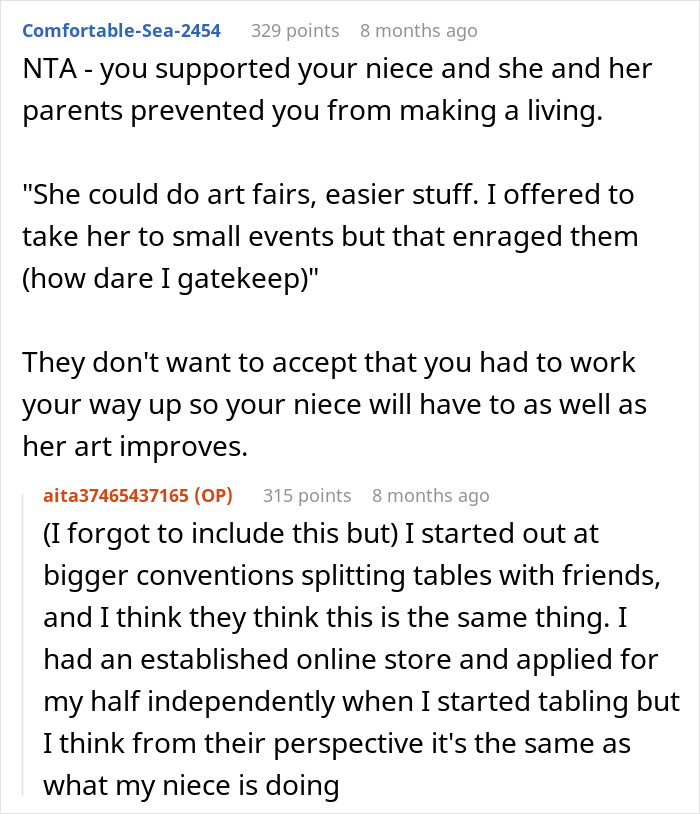 "It's Just A Hobby": Family Hijack Woman's Comic Con Table To Promote Her 8-Year-Old Niece