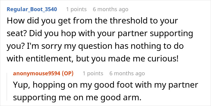 Injured Woman Refuses To Be Bullied Out Of Her Priority Seat By Entitled Dad Injured Woman Refuses To Be Bullied Out Of Her Priority Seat By Entitled Dad