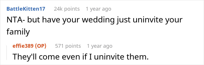 Bride's Family Bets Fiance Will End Marriage Because She Isn't Submissive, So She Cancels Wedding Bride's Family Bets Fiance Will End Marriage Because She Isn't Submissive, So She Cancels Wedding