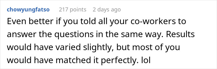 “I Watched Him Choke Down His Anger”: Woman Answers Personality Test As If She Were Her Boss “I Watched Him Choke Down His Anger”: Woman Answers Personality Test As If She Were Her Boss