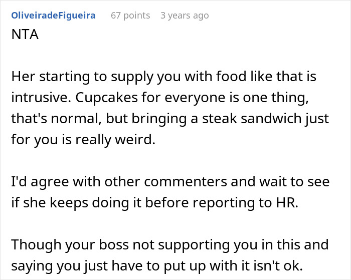 Woman Left In Tears After Coworker Demands She Stop Feeding Him Woman Left In Tears After Coworker Demands She Stop Feeding Him