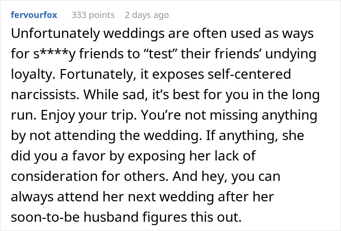 "AITA For Choosing A Concert Over My Best Friend's Wedding?" "AITA For Choosing A Concert Over My Best Friend's Wedding?"