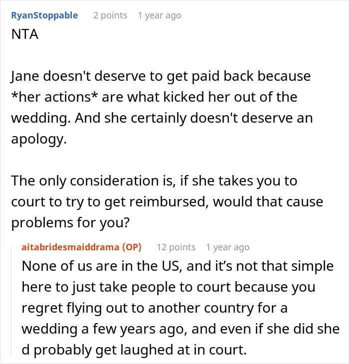 Internet Applauds Bride For Kicking Bridesmaid Off Her Destination Wedding The Day Before The Event Internet Applauds Bride For Kicking Bridesmaid Off Her Destination Wedding The Day Before The Event
