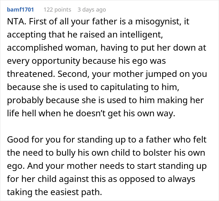 “Dinner Got Pretty Quiet”: Dad Keeps Doubting Biologist Daughter, She Tells Him She Knows Better “Dinner Got Pretty Quiet”: Dad Keeps Doubting Biologist Daughter, She Tells Him She Knows Better