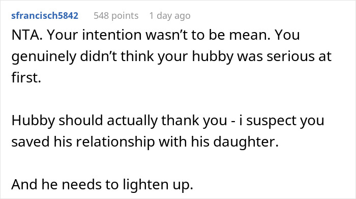 Woman Thinks Her Husband Is Being A Silly Overprotective Dad, Doesn't Realize How Serious He Is