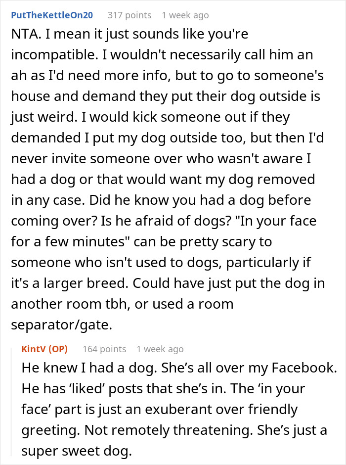 Man Tells Date It's Either Him Or The Dog, Gets Kicked Out In A Blink Of An Eye Man Tells Date It's Either Him Or The Dog, Gets Kicked Out In A Blink Of An Eye