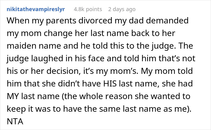 Woman Refuses To Share Last Name With Fiancé’s ‘Intimidating’ Ex, Demands She Change It Woman Refuses To Share Last Name With Fiancé’s ‘Intimidating’ Ex, Demands She Change It