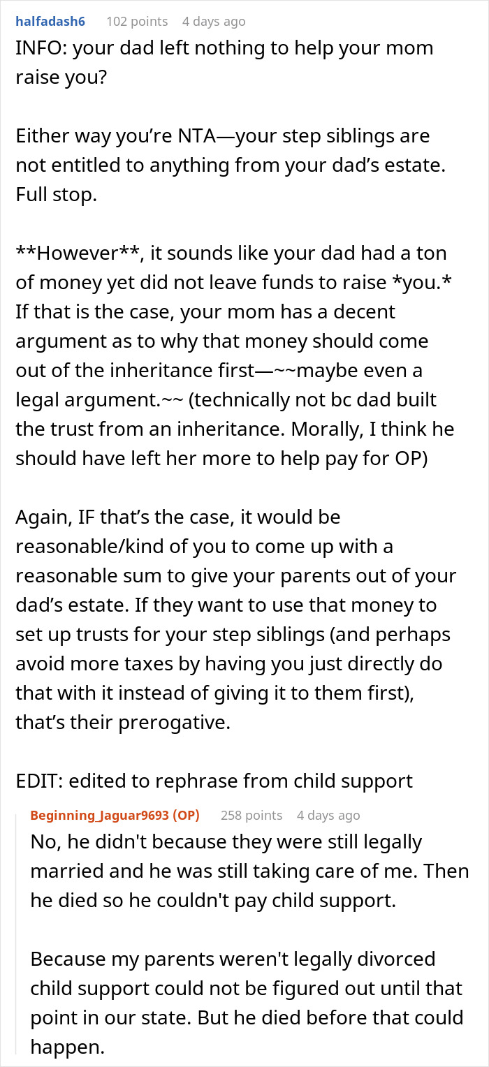 Teen Unexpectedly Inherits A ‘Crazy’ Inheritance From Dad, Drama Ensues When Mom Finds Out Teen Unexpectedly Inherits A ‘Crazy’ Inheritance From Dad, Drama Ensues When Mom Finds Out