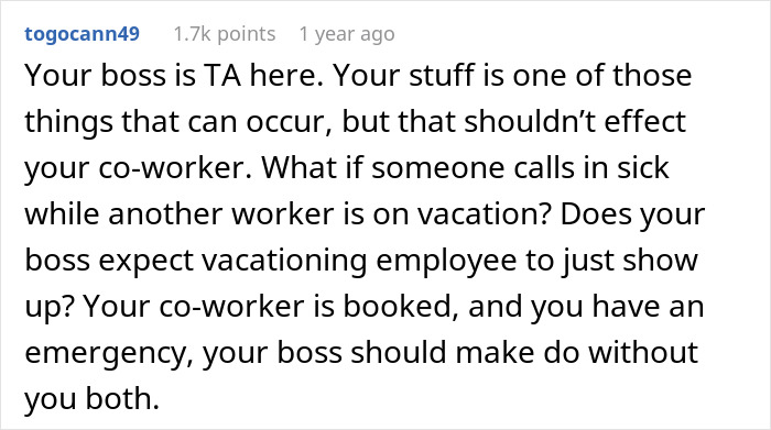 Bride Furious After Her Time Off Was Canceled Due To Coworker’s Surgery Bride Furious After Her Time Off Was Canceled Due To Coworker’s Surgery