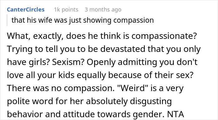 Married Couple Reveals They’re Expecting A Daughter, SIL Tells Wife She Should Feel Devastated Married Couple Reveals They’re Expecting A Daughter, SIL Tells Wife She Should Feel Devastated