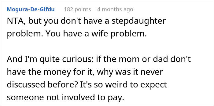Man Is Tired Of Stepdaughter Making Fun Of Him, Refuses To Fund Her College Tuition In Return
