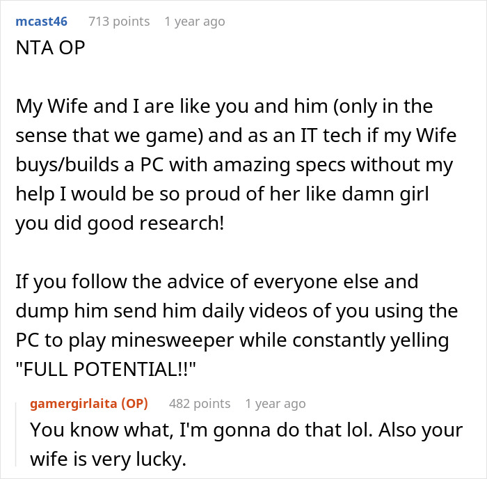 Guy Takes Drastic Measures After Attempts To Coerce GF Into Handing Over Her New PC Fail