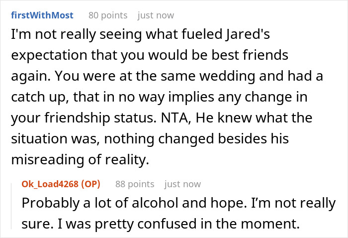 “AITAH For Causing My Ex-GF’s Husband (Also, My Previous Best Friend) To Cry At The Bar?” “AITAH For Causing My Ex-GF’s Husband (Also, My Previous Best Friend) To Cry At The Bar?”