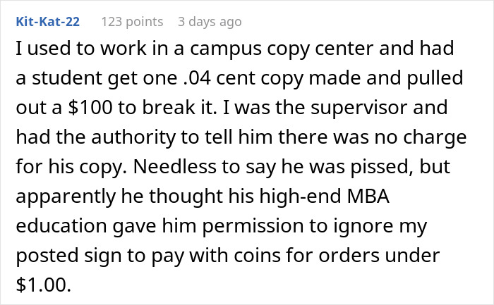 “This Is Legal Tender”: Guy Tries To Break Up $100 Bill Twice, Gets Taught A Lesson By Getting Change In Coins “This Is Legal Tender”: Guy Tries To Break Up $100 Bill Twice, Gets Taught A Lesson By Getting Change In Coins
