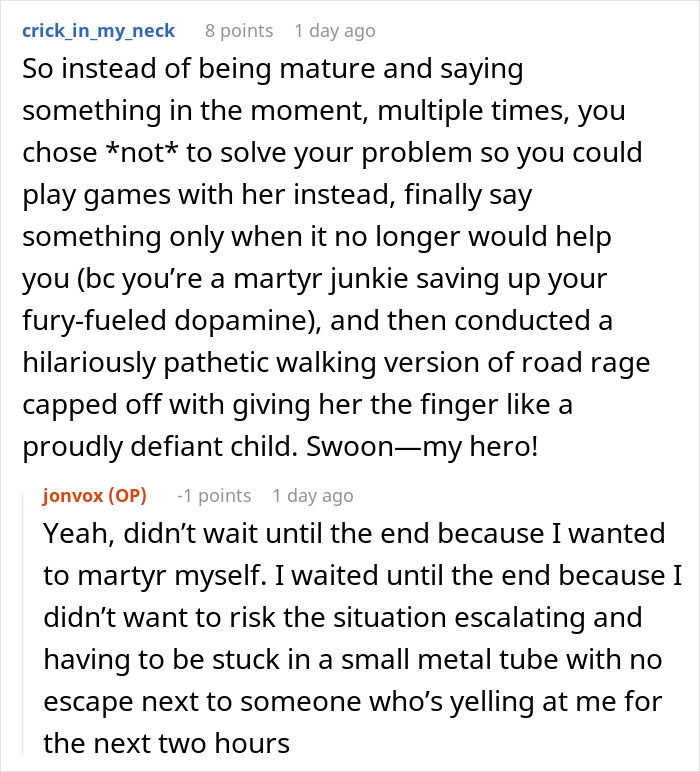 Woman Invades Personal Space On A Plane, Flier Comes Up With A Genius Plan To Get Back At Her Woman Invades Personal Space On A Plane, Flier Comes Up With A Genius Plan To Get Back At Her