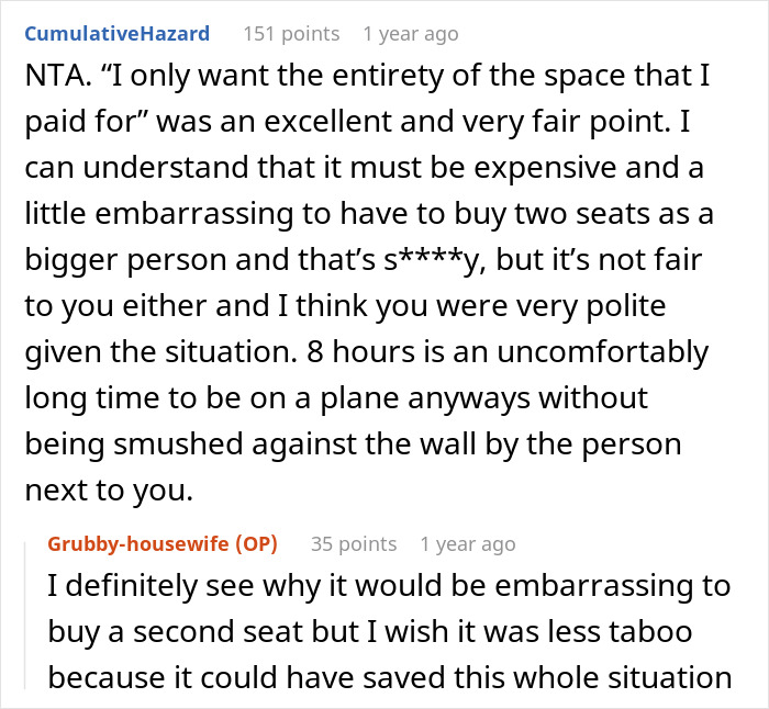 Person Gets Trapped By A Plus-Size Woman On A Flight, Makes Her Cry After Asking To Switch Seats Person Gets Trapped By A Plus-Size Woman On A Flight, Makes Her Cry After Asking To Switch Seats