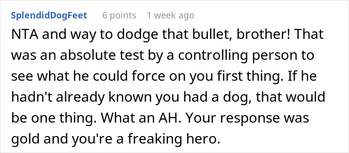 Man Tells Date It's Either Him Or The Dog, Gets Kicked Out In A Blink Of An Eye Man Tells Date It's Either Him Or The Dog, Gets Kicked Out In A Blink Of An Eye
