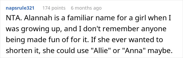 "AITA For Telling My Sister Her Reaction To My Daughter's Name Was Way Over The Top And Rude?"