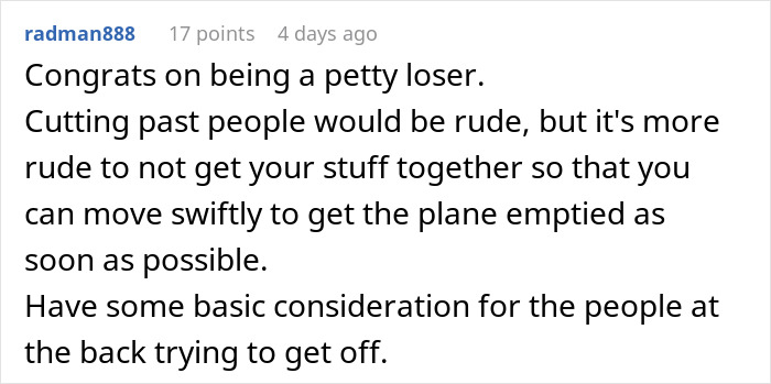 Man Hates 'Line Cutters' When Deboarding A Plane, Decides To Teach Them A Lesson