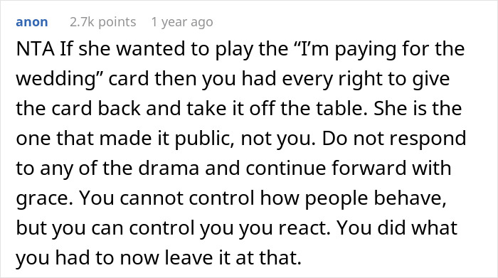 "AITA For Returning The Money To My MIL In Front Of Everyone, Embarrassing Her?"