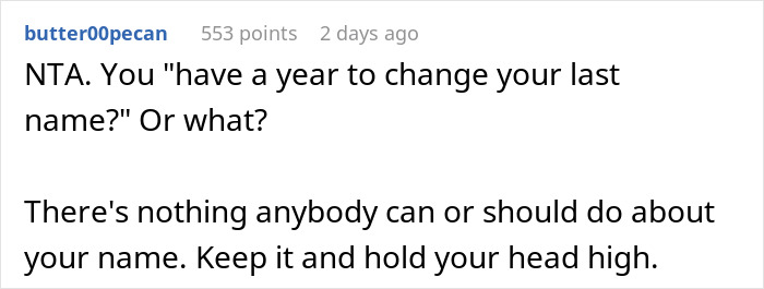 Woman Refuses To Share Last Name With Fiancé’s ‘Intimidating’ Ex, Demands She Change It Woman Refuses To Share Last Name With Fiancé’s ‘Intimidating’ Ex, Demands She Change It