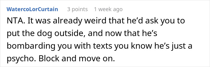 Man Tells Date It's Either Him Or The Dog, Gets Kicked Out In A Blink Of An Eye Man Tells Date It's Either Him Or The Dog, Gets Kicked Out In A Blink Of An Eye