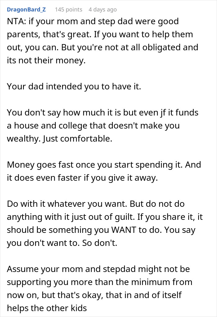 Teen Unexpectedly Inherits A ‘Crazy’ Inheritance From Dad, Drama Ensues When Mom Finds Out Teen Unexpectedly Inherits A ‘Crazy’ Inheritance From Dad, Drama Ensues When Mom Finds Out