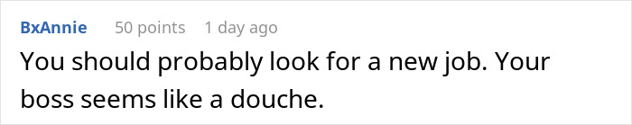 Comment criticizing a boss for firing a machinist over a tattoo of his grandmother's numbers. Comment criticizing a boss for firing a machinist over a tattoo of his grandmother's numbers.