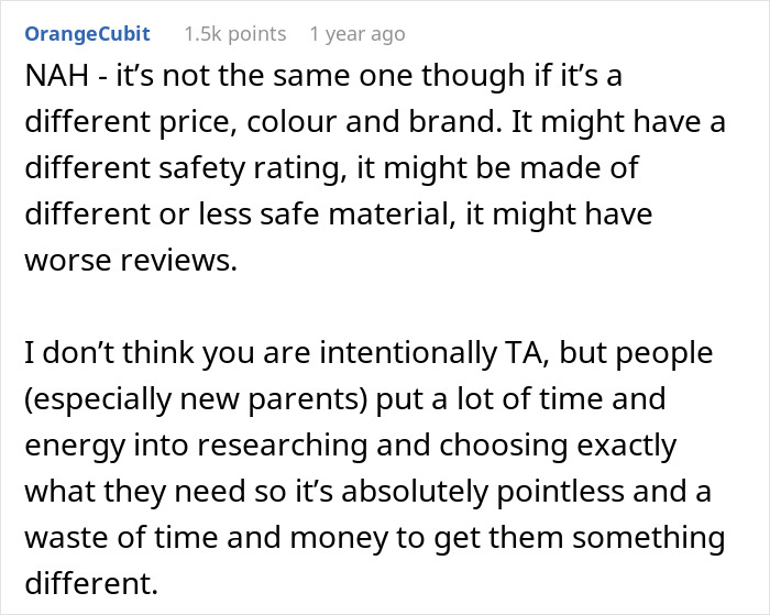 Person Gets A Different Gift For A Pregnant Friend Than On Registry, Ends Up Having To Cancel It Person Gets A Different Gift For A Pregnant Friend Than On Registry, Ends Up Having To Cancel It